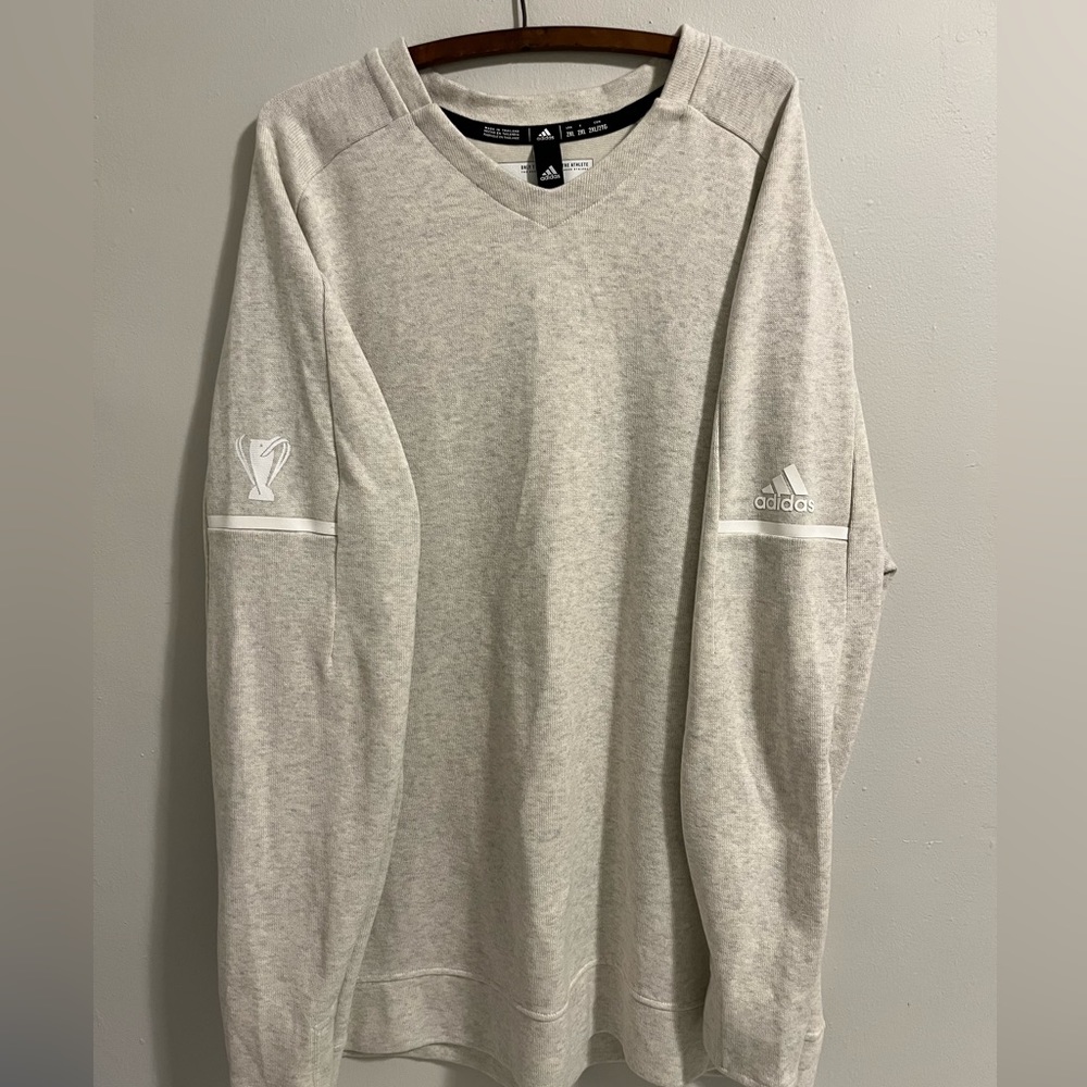 adidas Light Gray Crewneck Sweatshirt